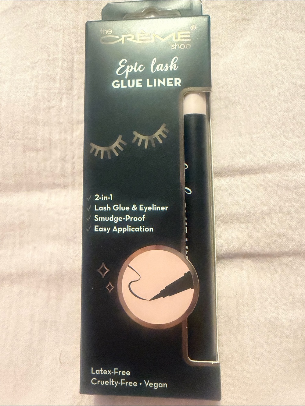 NEW The Crème Shop Epic Lash Glue Liner Black Sealed SOCIAL MEDIA VIRAL